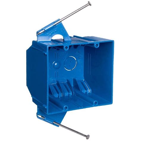 1 shallow metal gang box double|2 gang pvc outlet box.